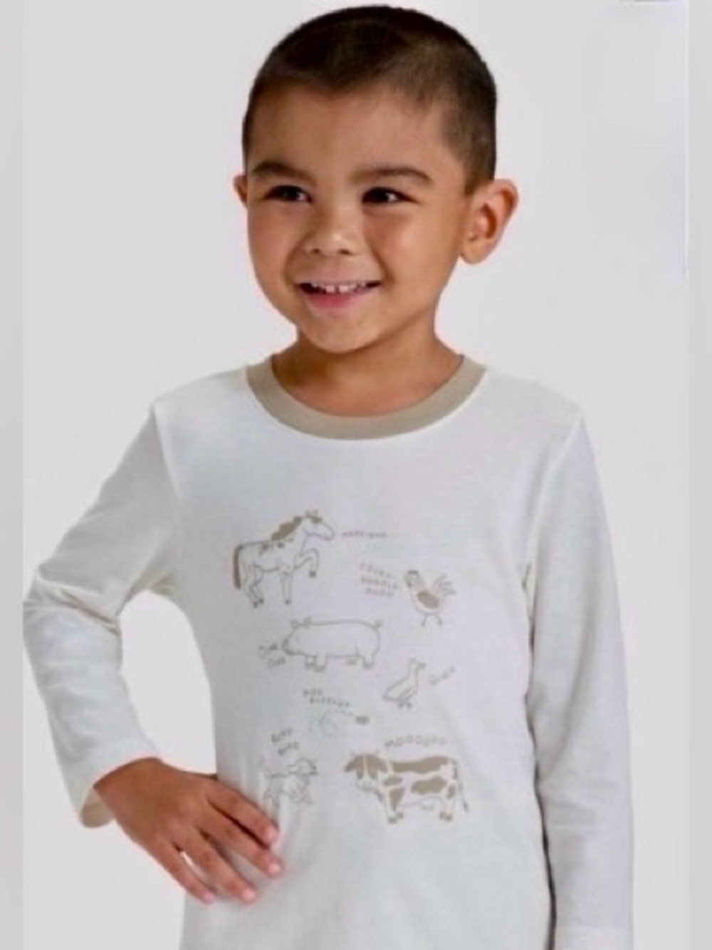 Cat & Jack boy long sleeve shirt — Soft Stretch Fit